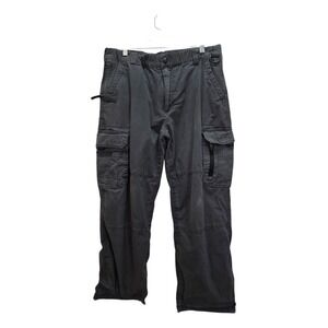 BC Clothing Lined Cargoes 34x28  Gorpcore Tactical Utility Pants Gray Utility